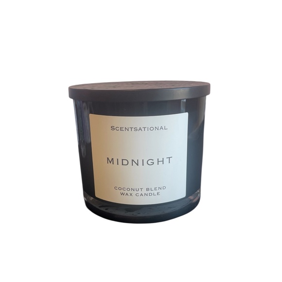 Scentsational Midnight Candle 26 oz | Dual Wooden Wicks | Amber & Musk - Picture 1 of 1